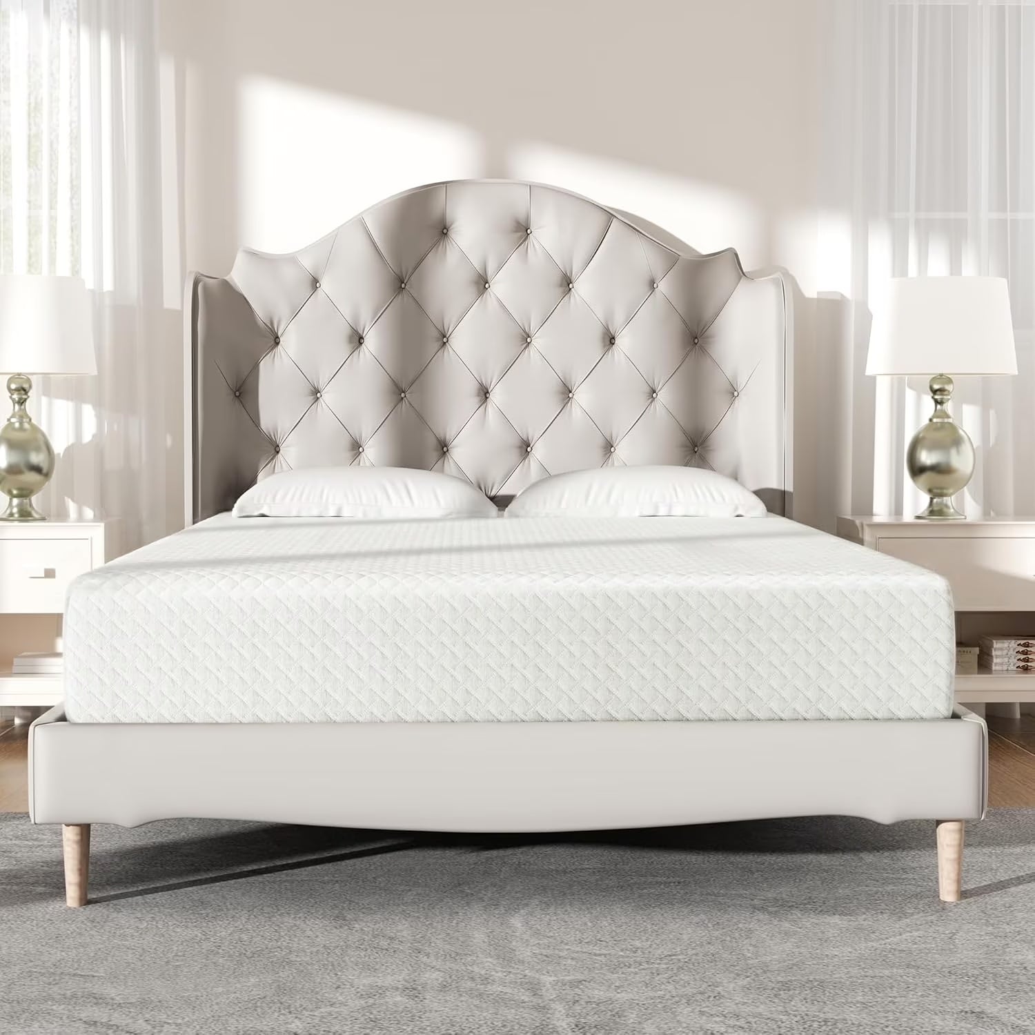 Twin Mattress, 6 inch Memory Foam Mattress Bed in a box, with Green Tea Gel, Medium