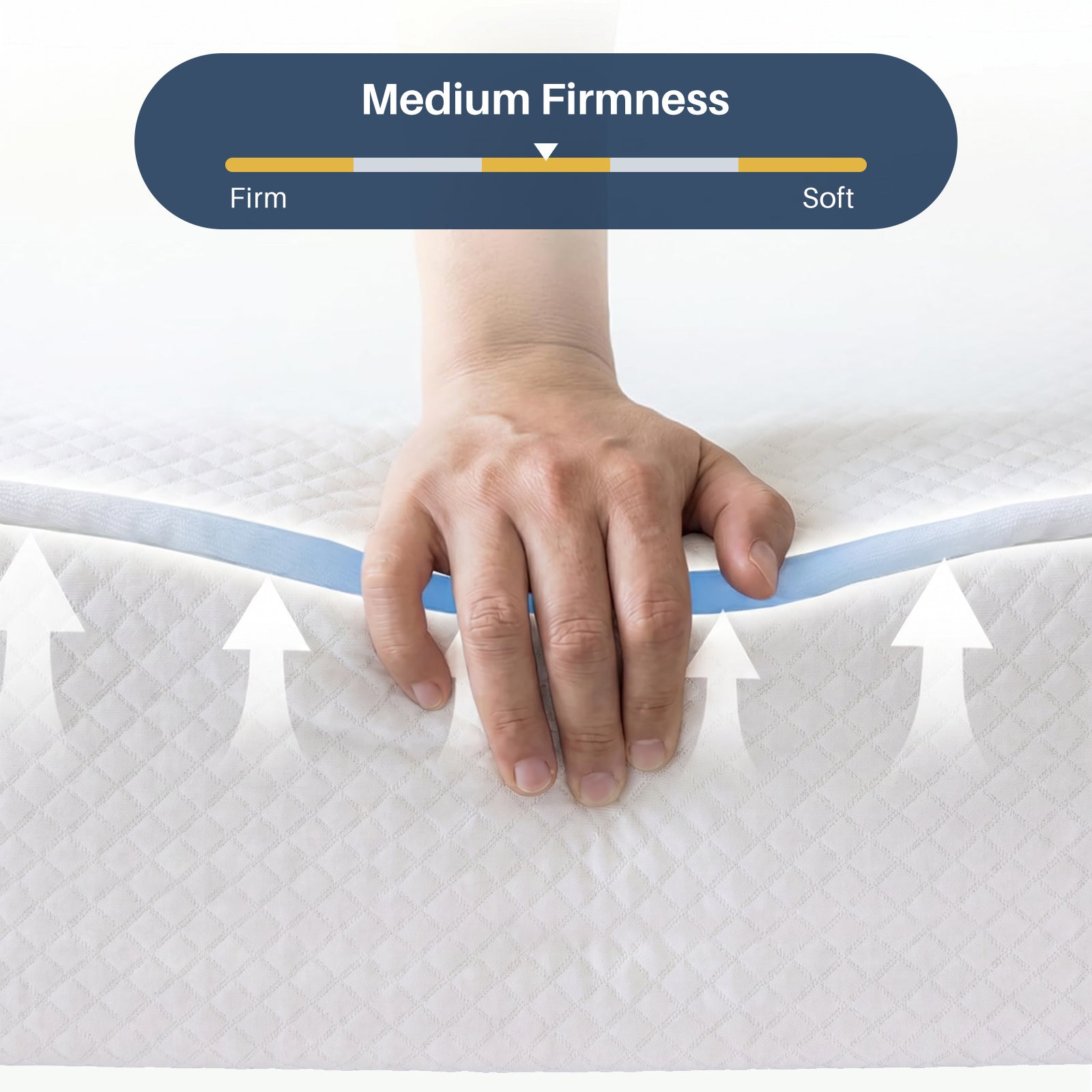 Twin Mattress, 6 inch Memory Foam Mattress Bed in a box, with Green Tea Gel, Medium
