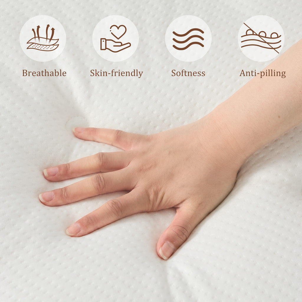 10 inch Twin Size Hybrid Mattress, Hybrid Mattress in a Box, Multi-Fabric Encased Pocket Springs, Medium Firmness